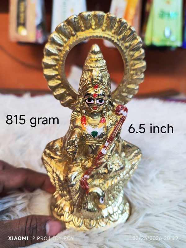 পিতলের বিগ্রহ (মা সরস্বতী ৬.৫ ইন্ঞি)